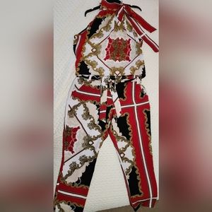 New York & Company 7th Avenue Design Studio Multi Colored Pants Set L/12